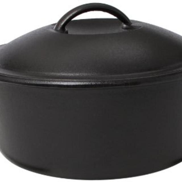 Lodge Pro-Logic P10D3 Cast Iron Dutch Oven, Black, 4-Quart