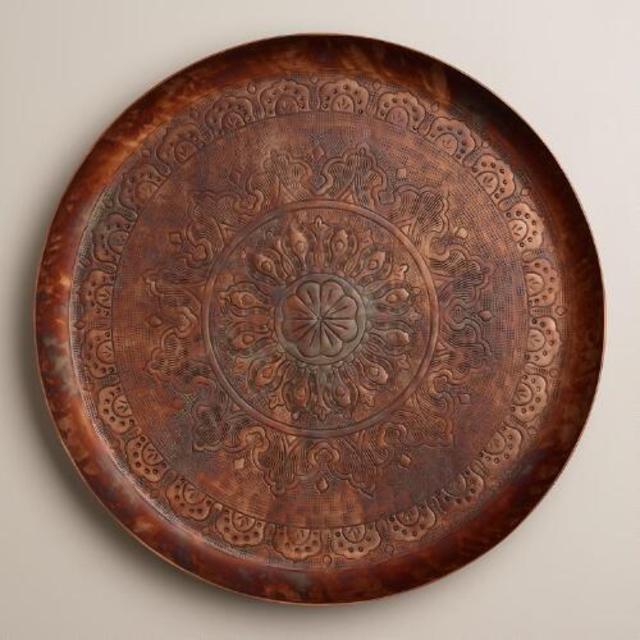 Round Copper Tray