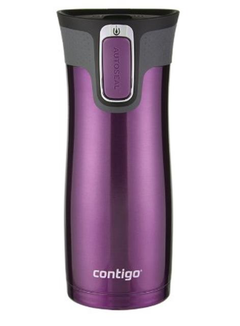 Contigo AUTOSEAL West Loop Stainless Steel Travel Mug with Easy-Clean Lid, 16-Ounce, Radiant Orchid