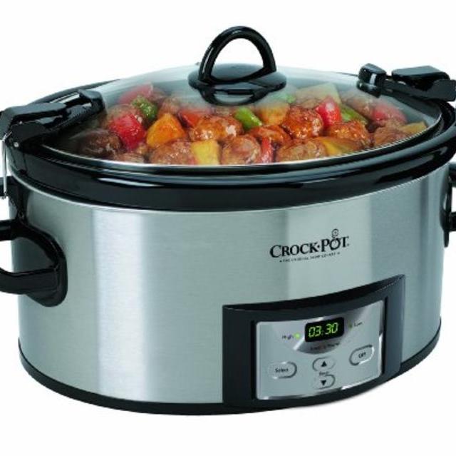 Crock-Pot SCCPVL610-S Programmable Cook and Carry Oval Slow Cooker