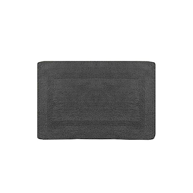 Wamsutta® Reversible 17-Inch x 24-Inch Bath Rug in Pewter