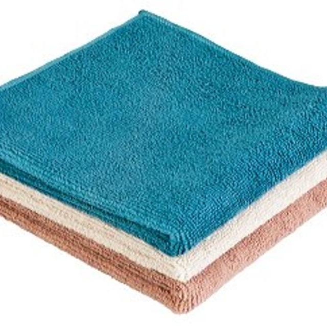 Norwex Antibacterial Microfiber Washcloth Set of 3, Natural