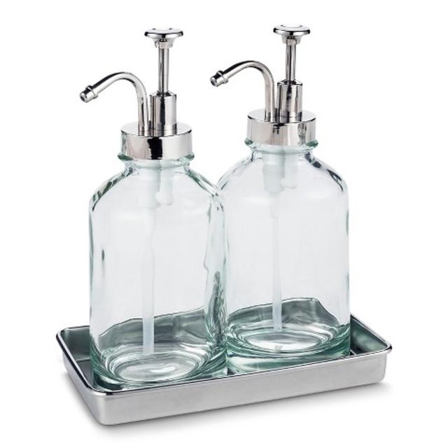 Threshold Double Oil Can with Tray