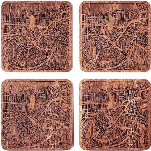 New Orleans Street Map Coasters