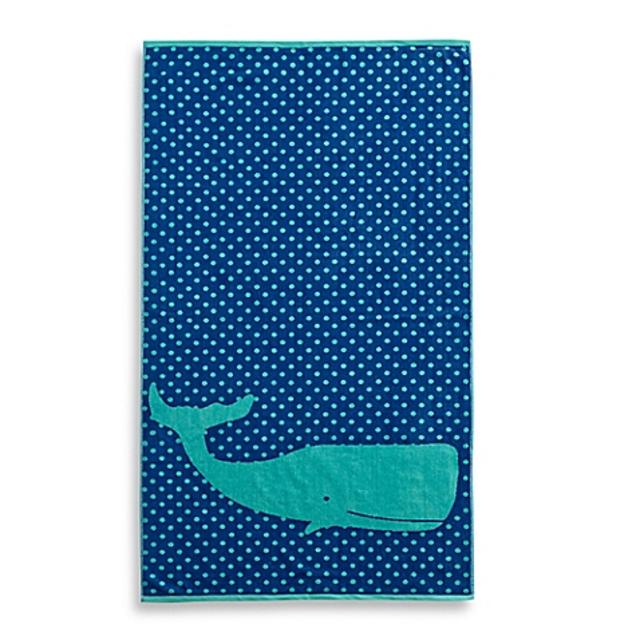 Whale Jacquard Beach Towel