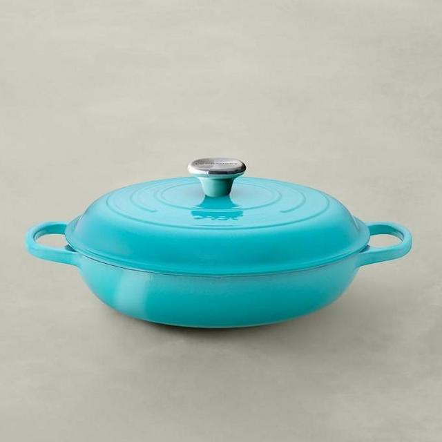 Le Creuset Signature Enameled Cast Iron Braiser - Caribbean