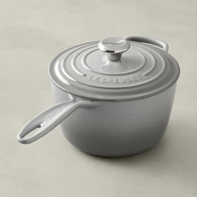 Le Creuset Signature Enameled Cast Iron Saucepan - french grey