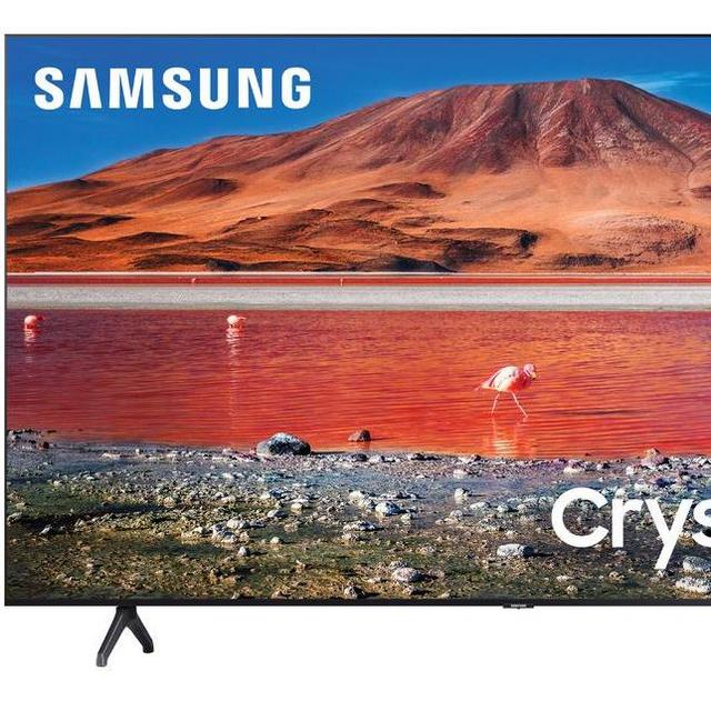 SAMSUNG 55" Class 4K Crystal UHD (2160P) LED Smart TV with HDR UN55TU7000 2020