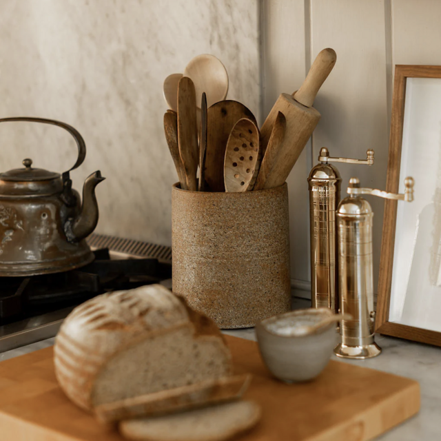 Brushed Stoneware Crock