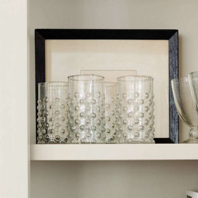 Hobnail Drinking Glass