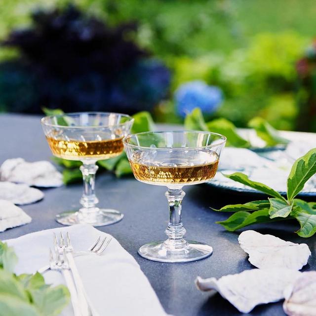 Vintage 1920s Baccarat Richelieu Champagne Glass Set of 4