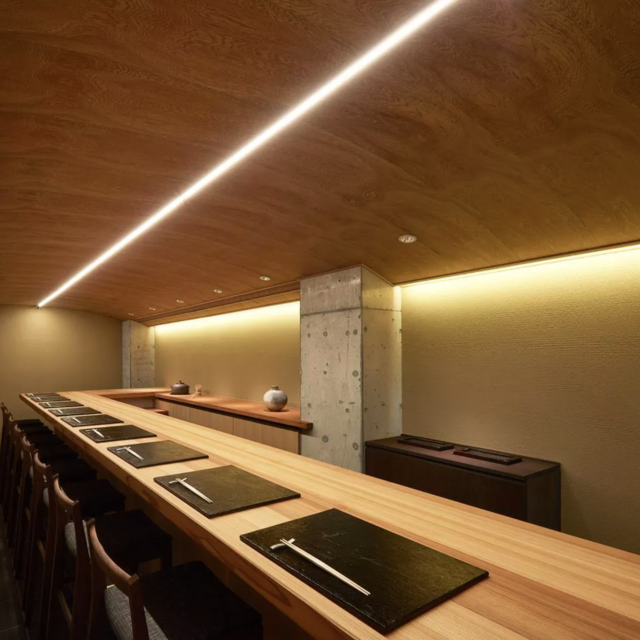 Dinner at Fushinko on our honeymoon in Tokyo