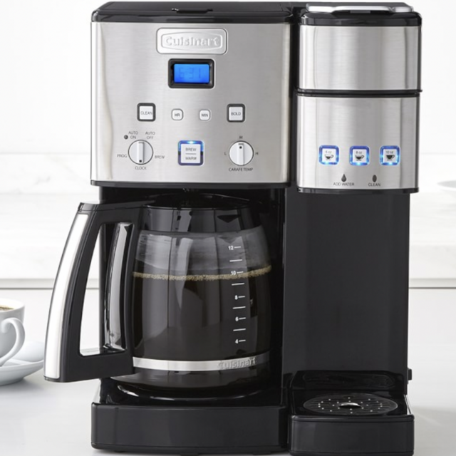 Cuisinart Coffee 12-Cup Center and Single-Serve Brewer with Glass Carafe