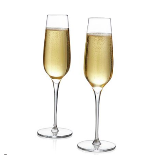 Nambé Vie Set of Two Champagne Flutes