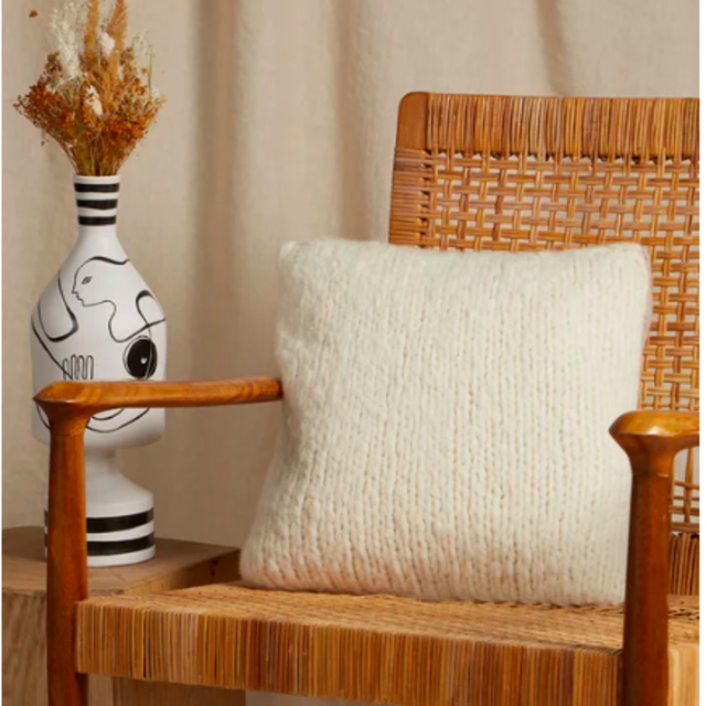 Woven Cashmere Pillow