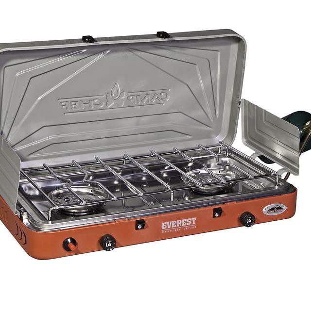 Camp Chef MS2HP Mountain Camping Series Outdoor Cooking 2 Burner Hiigh Pressure Camp Stove