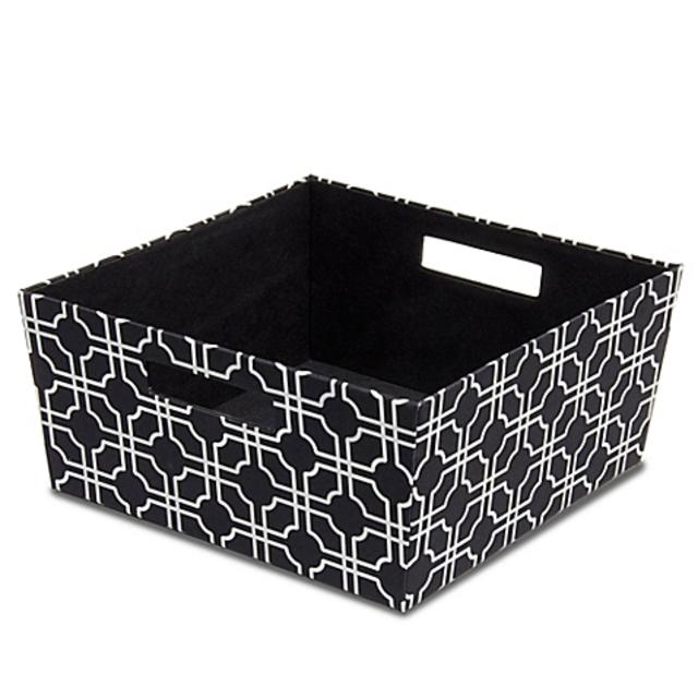 b+in® Fabric Half Storage Bin in Black