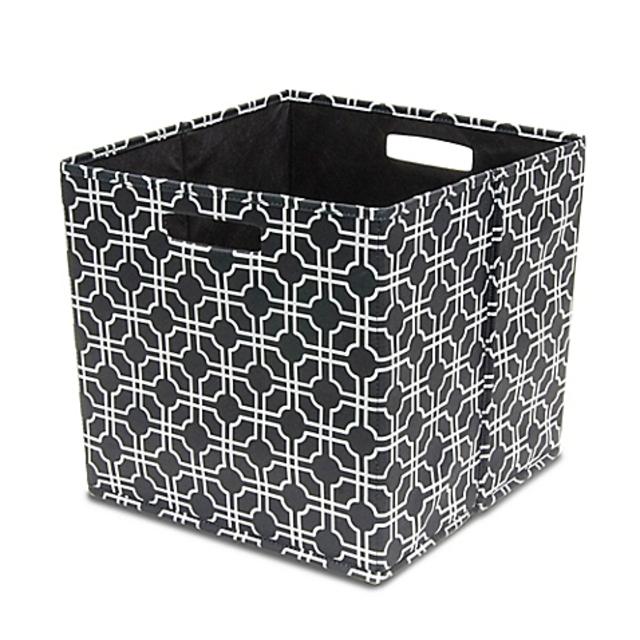 b+in® Fabric Full Storage Bin in Black