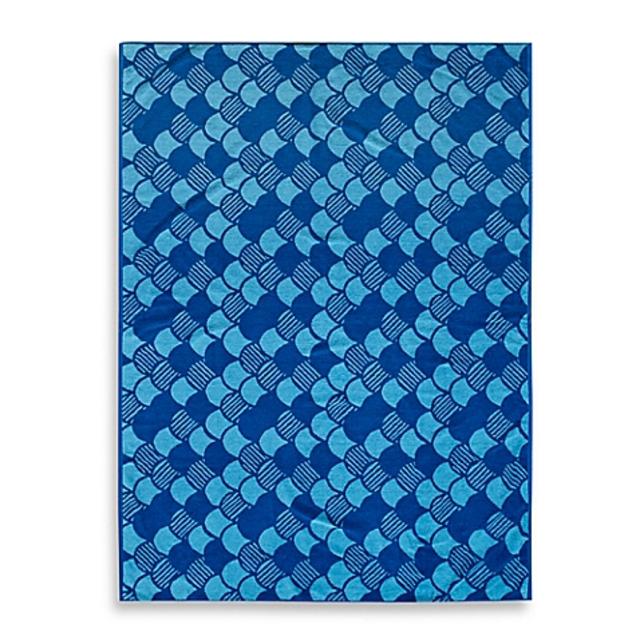 Jacquard Scales Beach Towel for Two