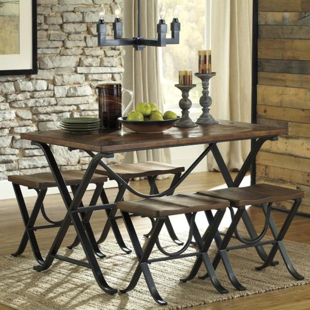 Jaden 5 Piece Dining Set by Loon Peak