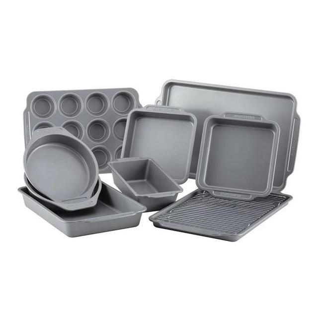 Farberware 10-Piece Nonstick Bakeware Set with Cooling Rack
