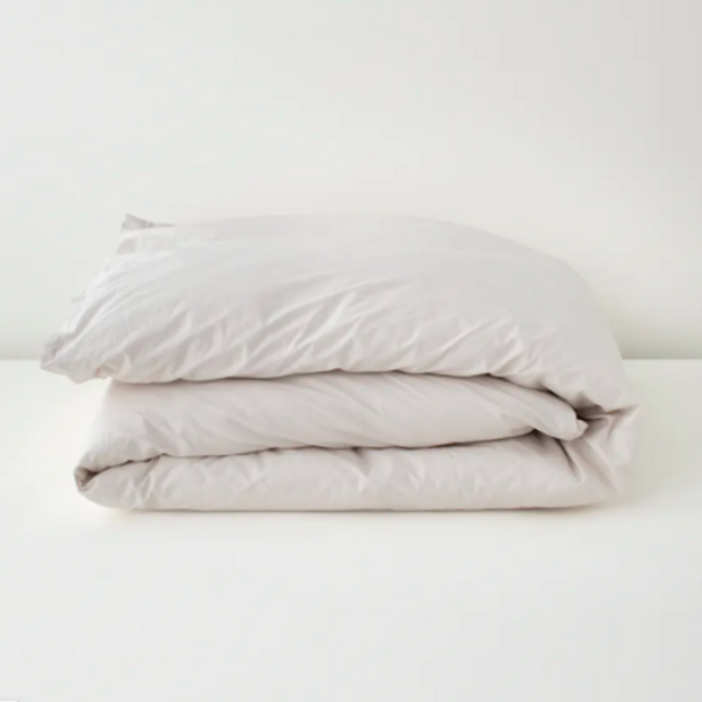 Percale Duvet Cover - Sand Queen