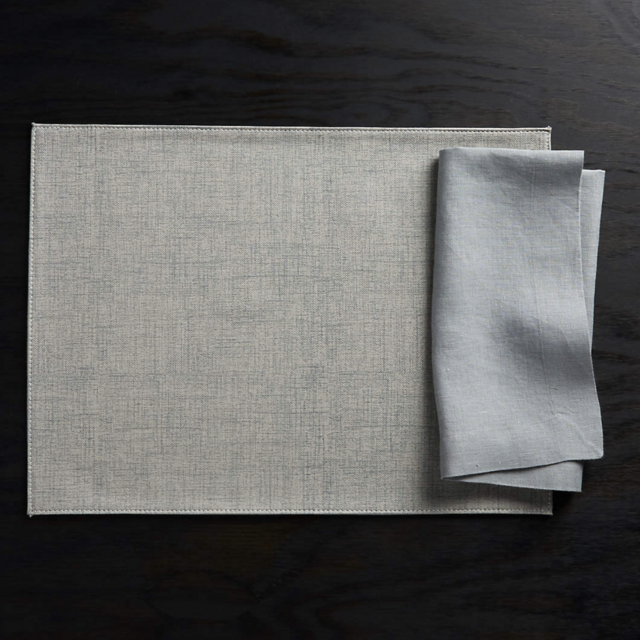 Shiloh Rectangular Stone Grey Easy-Clean Placemat