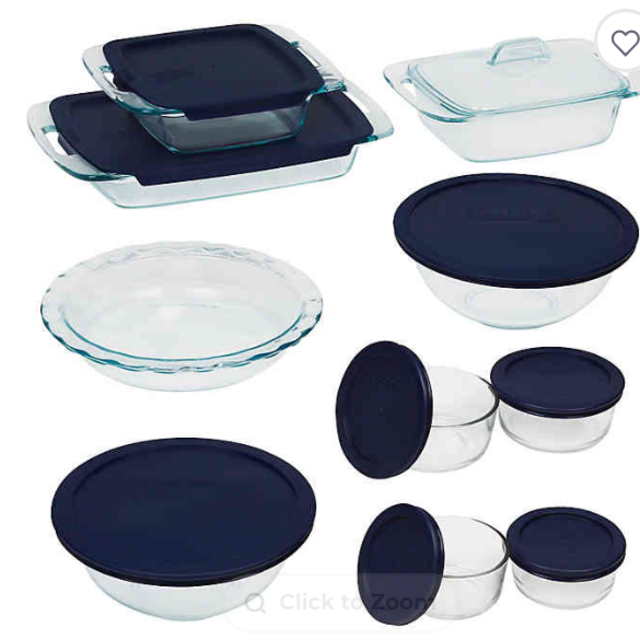 Pyrex® 19-Piece Glass Bake and Store Set
