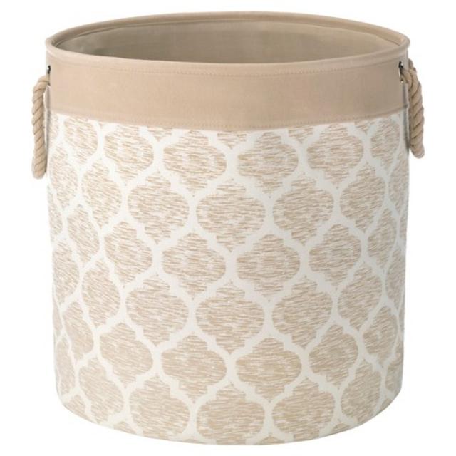 Threshold nesting hamper with rope handles, khaki product details page