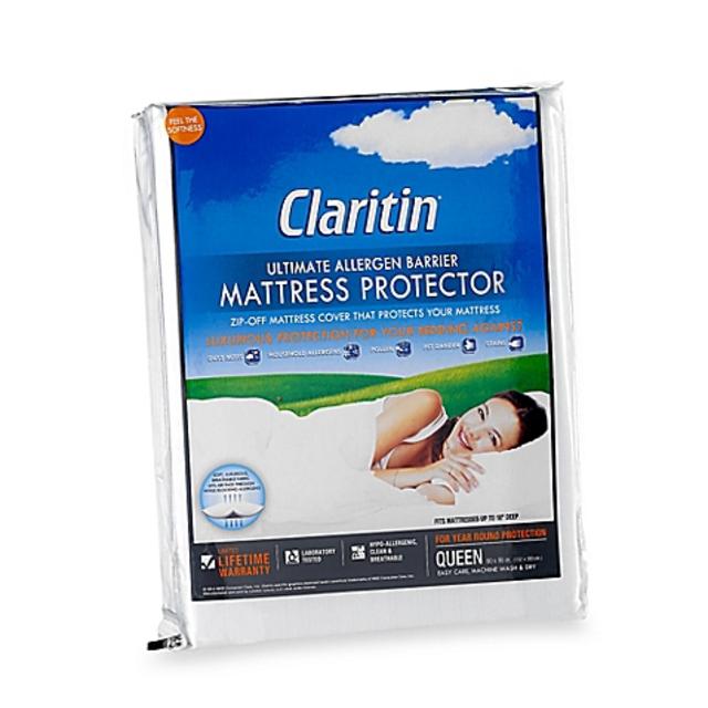 Claritin™ Anti-Allergen Embossed Queen Mattress Protector