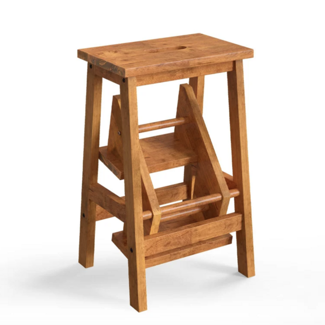 Foldable Wood Step Stool