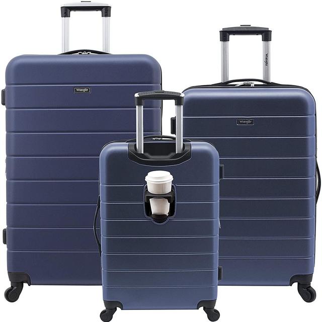 Wrangler Smart Luggage Set, Navy Blue, 3 Piece