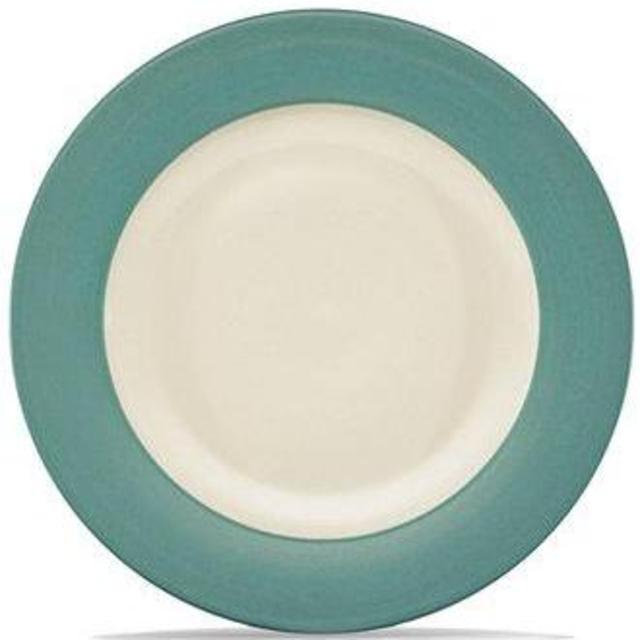 Noritake Colorwave Rim Dinner Plates- Turquoise
