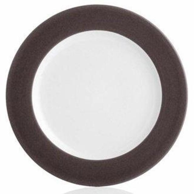 Noritake Colorwave Rim Dinner Plates- Chocolate