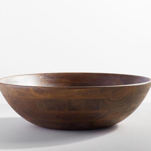 Chateau Handcrafted Acacia Wood Salad Bowl - 20" diamter