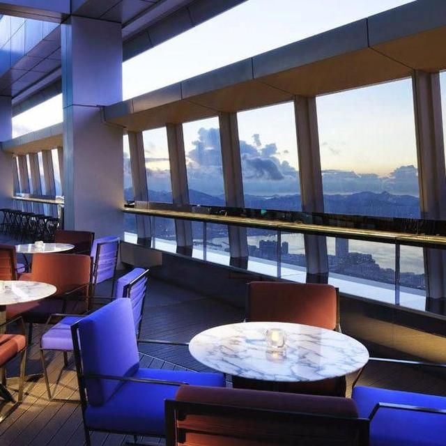 Drinks at Ozone Bar (highest hotel bar in the world!) - Hong Kong