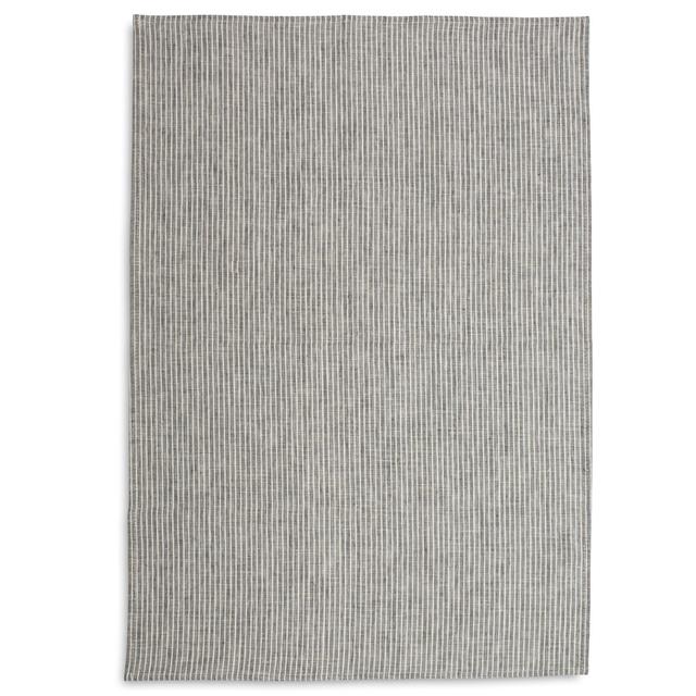 Fog Linen Gray Stripe Kitchen Towel