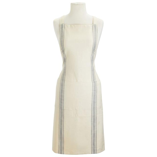 Gray French Stripe La Maison Apron