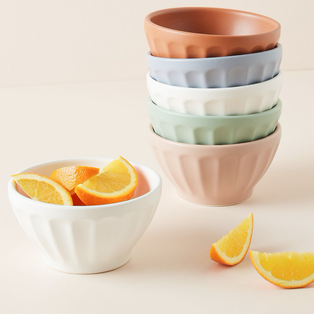 Neutral Matte Bowls- Set of Six