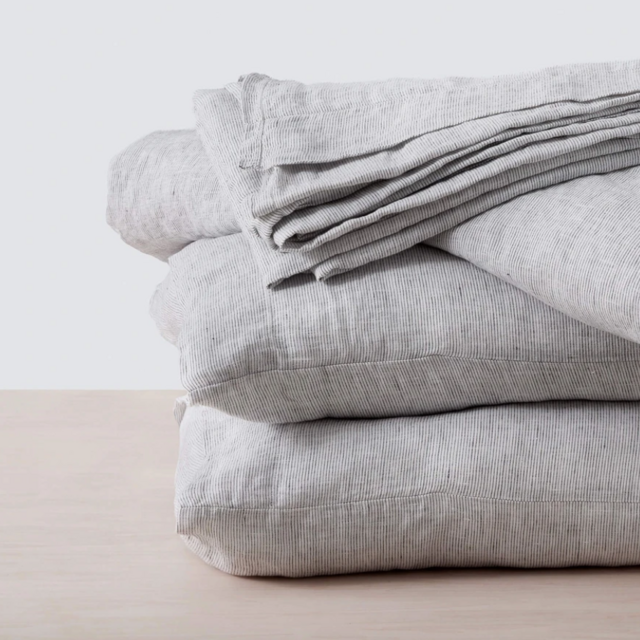 Stonewashed Linen Sheet Set