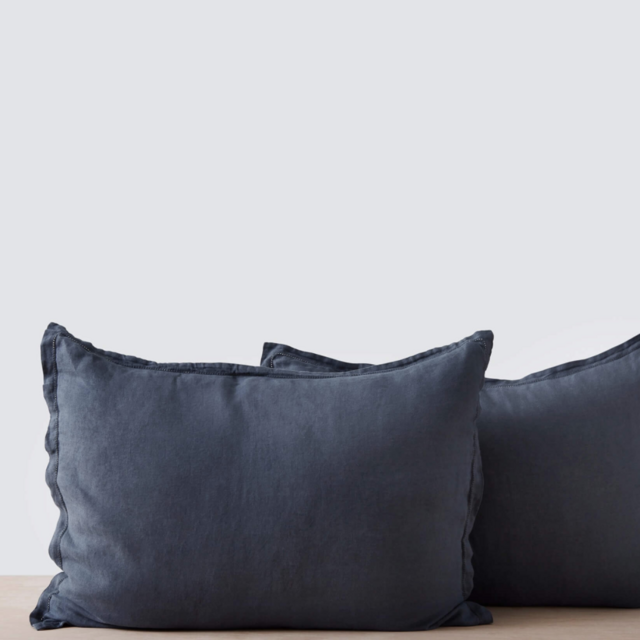 Stonewashed Linen Shams