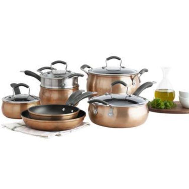 Copper Epicurious® 11-pc. Aluminum Nonstick Cookware Set