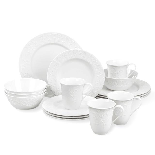 16-Piece Carved Dinnerware Set Lenox®