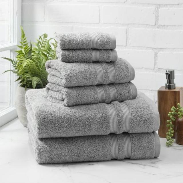Grey Bath Towel Set