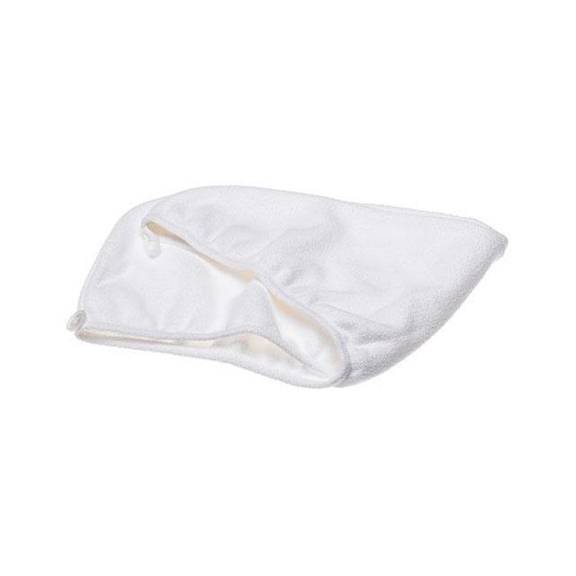 Aquis Microfiber Hair Turban, Lisse Crepe, Patented Design, White