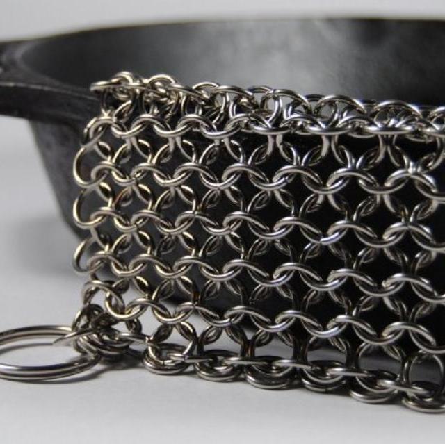 Knapp Made CM Scrubber - Stainless Steel Chain Mail Scrubber for Cast Iron Cookware