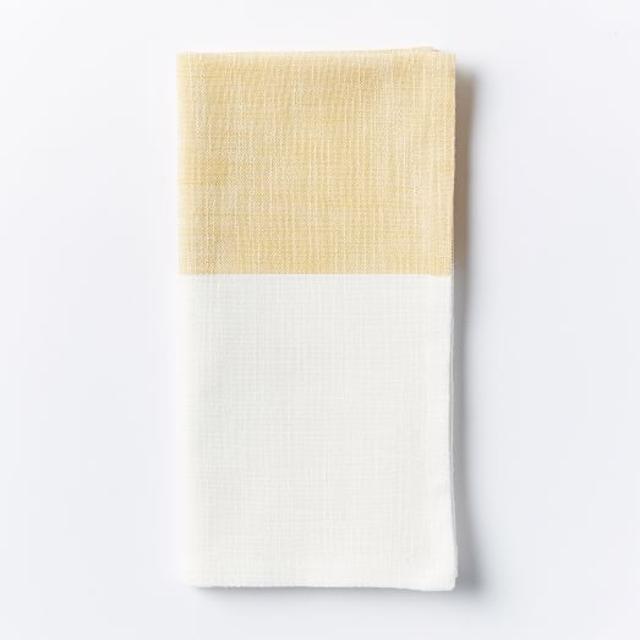 Center Stripe Woven Napkin Set - Horseradish
