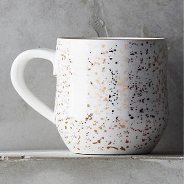 Mimira Mug in Ivory/Gold