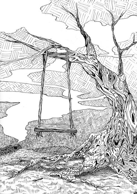 The Old Tree Original Ink Illustration