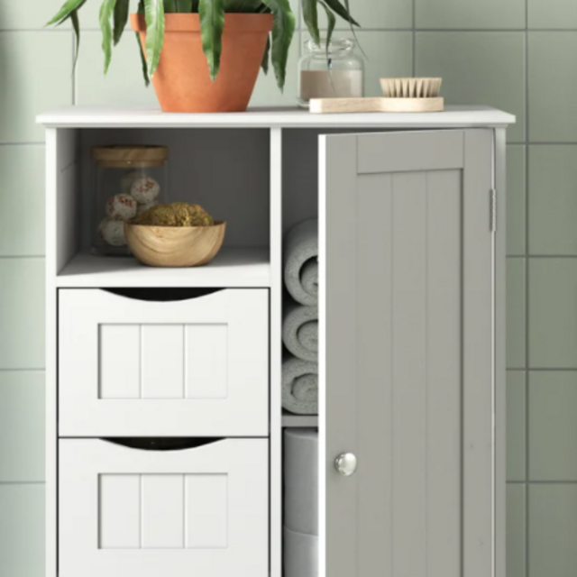 Ashland 22.05'' W x 32.1'' H x 13.39'' D Free-Standing Bathroom Cabinet